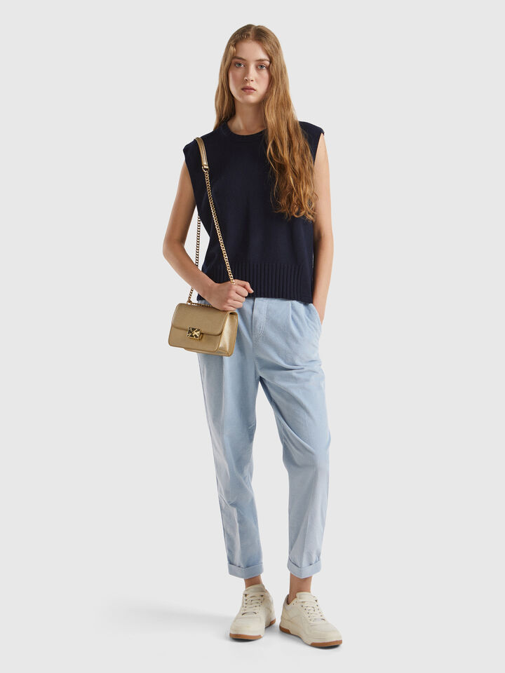 SLEEVELESS SWEATER Women image number 3